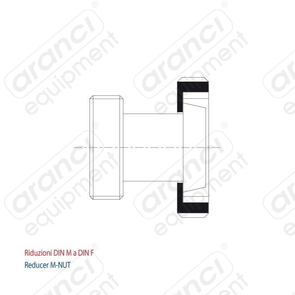 Riduzioni DIN F a DIN M | Reducer F-NUT