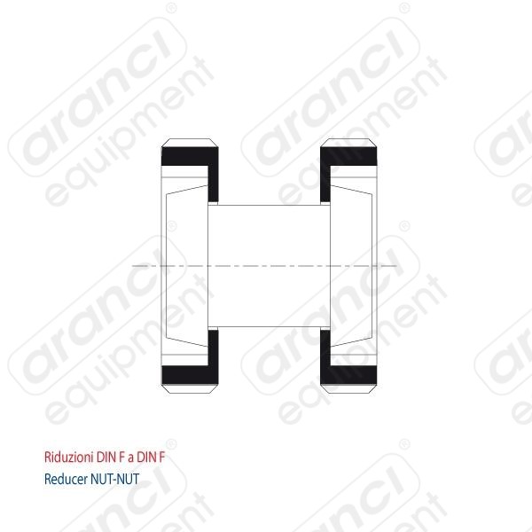 Riduzioni DIN M a DIN M | Reducer NUT-NUT